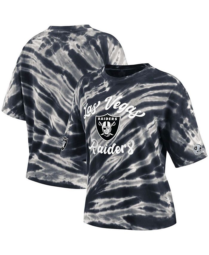 WEAR by Erin Andrews Women's Black Las Vegas Raiders Tie-Dye T-shirt -  Macy's