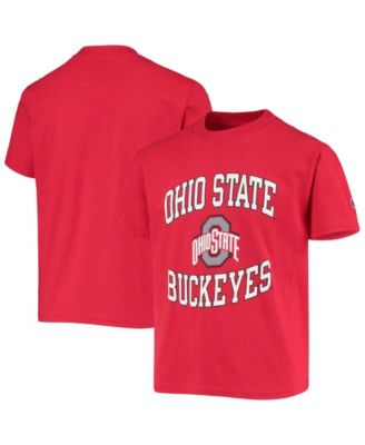 Big Boys and Girls Scarlet Ohio State Buckeyes Circling Team Jersey T-shirt