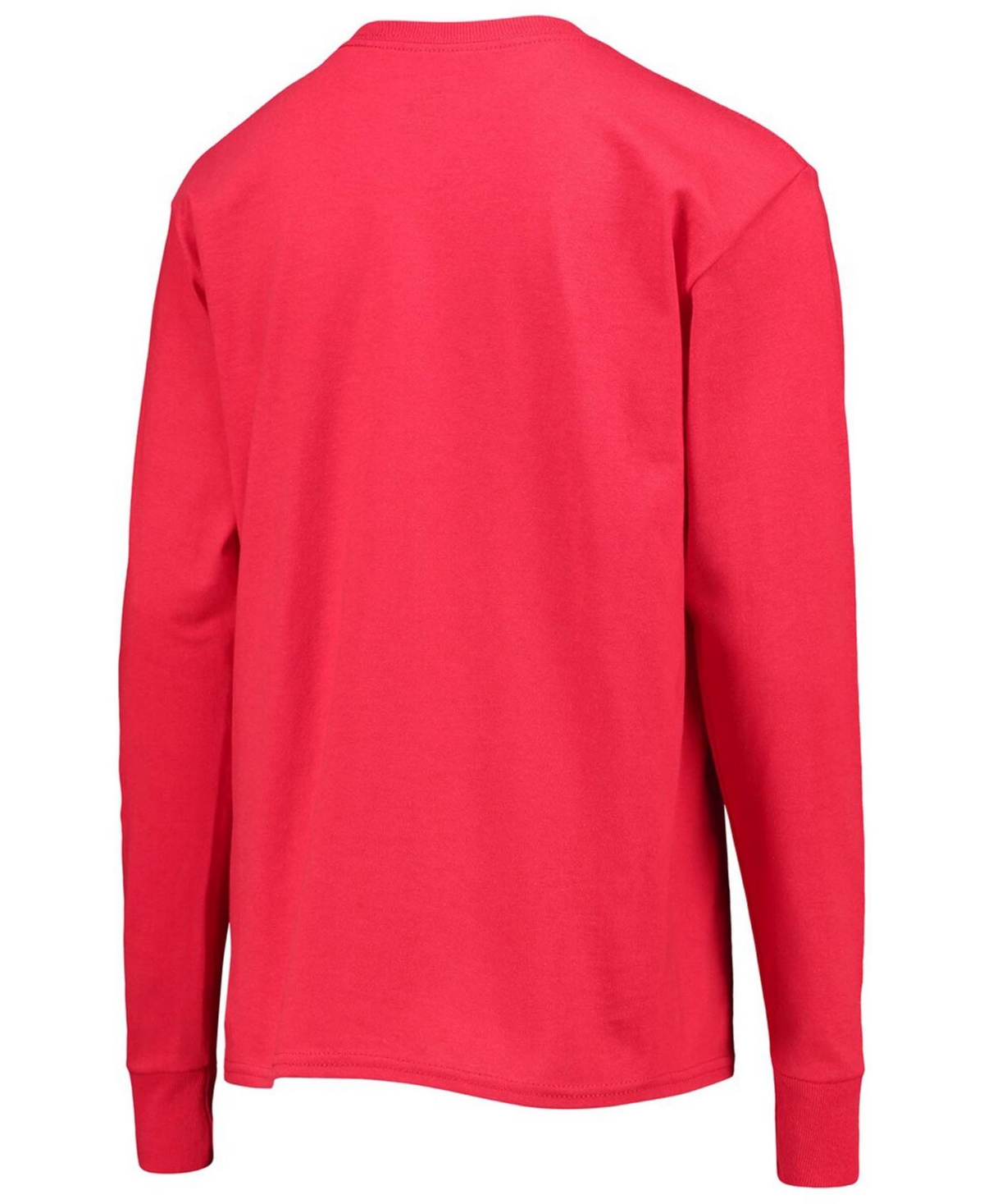 Big Boys and Girls Scarlet Houston Cougars Basketball Long Sleeve T-shirt