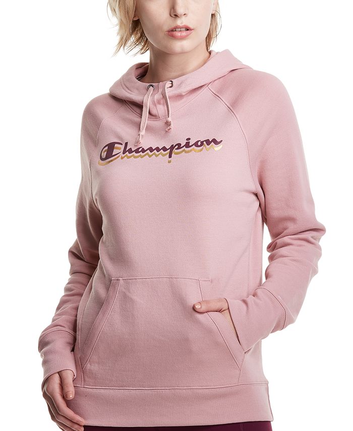 Champion Women's Powerblend Graphic-Print Hoodie - Macy's