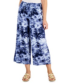 Women's Printed Wide-Leg Pants, Created for Macy's