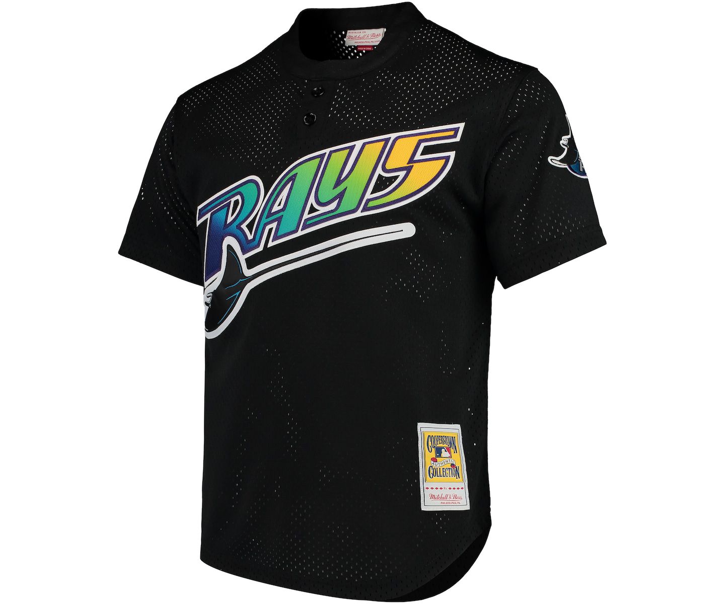 Мужской топ Mitchell & Ness Tampa Bay Rays Cooperstown Collection 1991 Mesh Batting Practice Jersey - Wade Boggs — фото 3