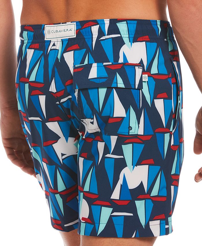 Cubavera Men's Sail Away-Print Swim Short & Reviews - Shorts - Men - Macy's