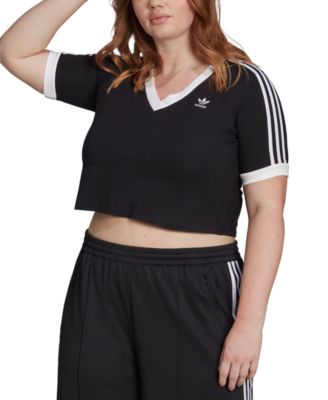 adidas - Plus Size Cropped Tee