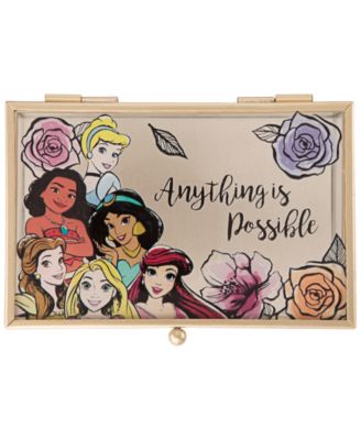 Disney - Princess "Anything Is Possible" Glass Jewelry Box