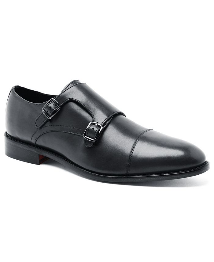 Anthony Veer Men's Roosevelt Ii Double Monk Slip-On Dress Shoe - Macy's