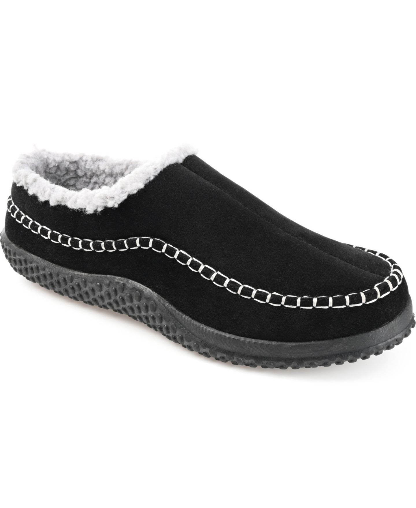 Мужские сабо Vance Co. Godwin Moccasin Clog Slippers, цвет: Чёрный — фото 1