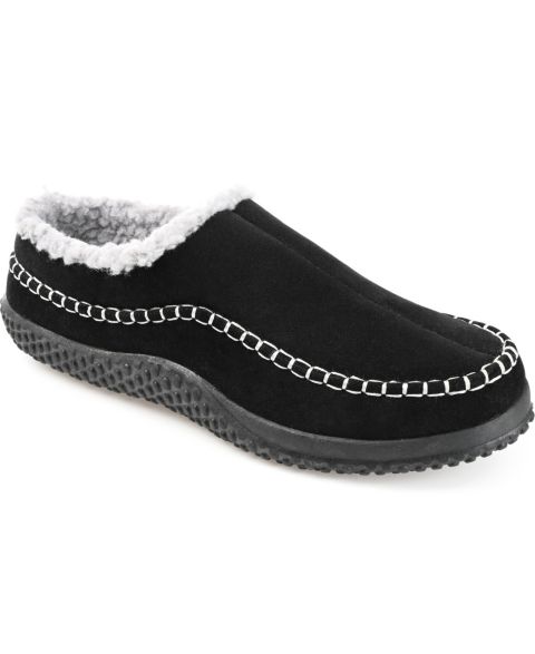 Мужские сабо Vance Co. Godwin Moccasin Clog Slippers, цвет: Чёрный