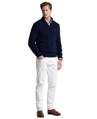 Men's Cotton Quarter-Zip Sweater