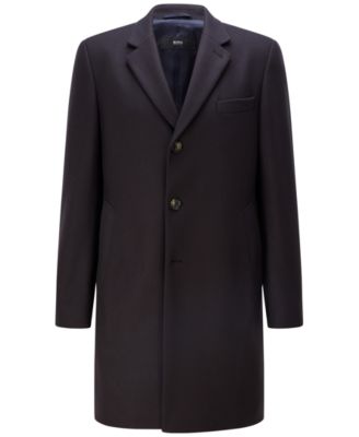 Men's Slim-Fit Formal Wool Coat