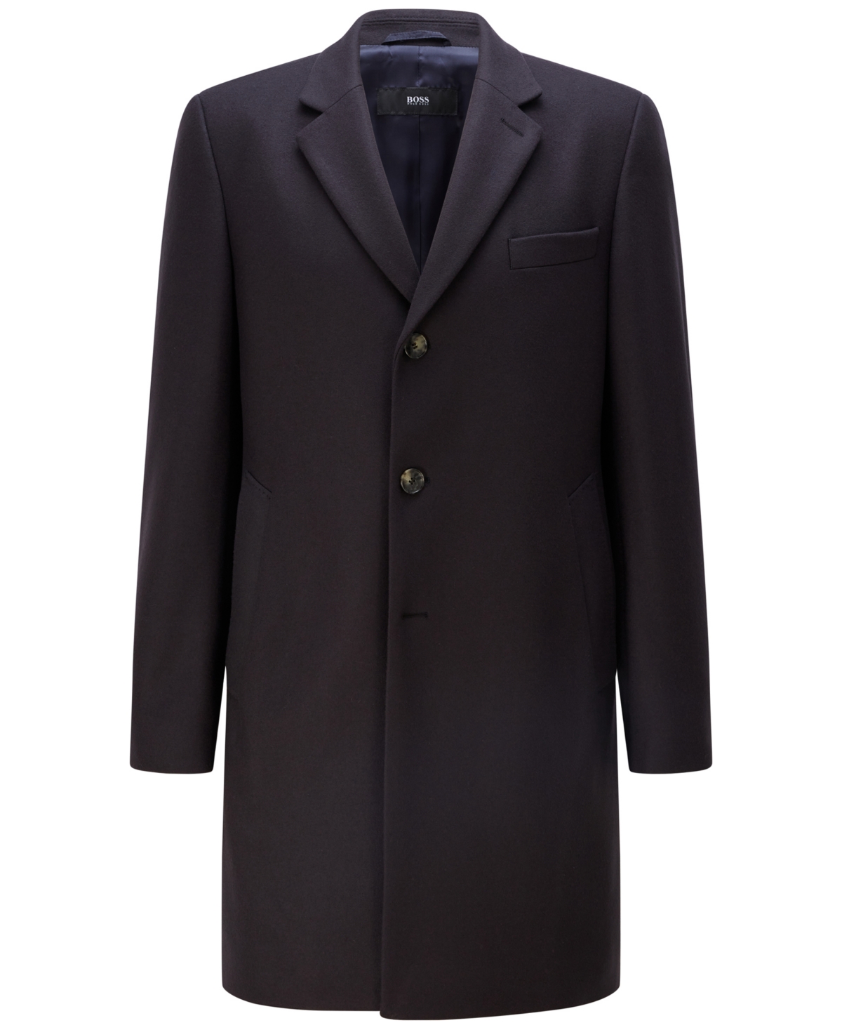 Shop Hugo Boss Boss By  Men's Slim-fit Formal Wool Coat