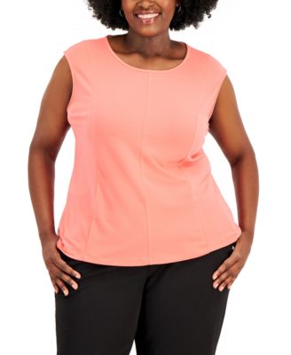 Kasper - Plus Size Crepe Top