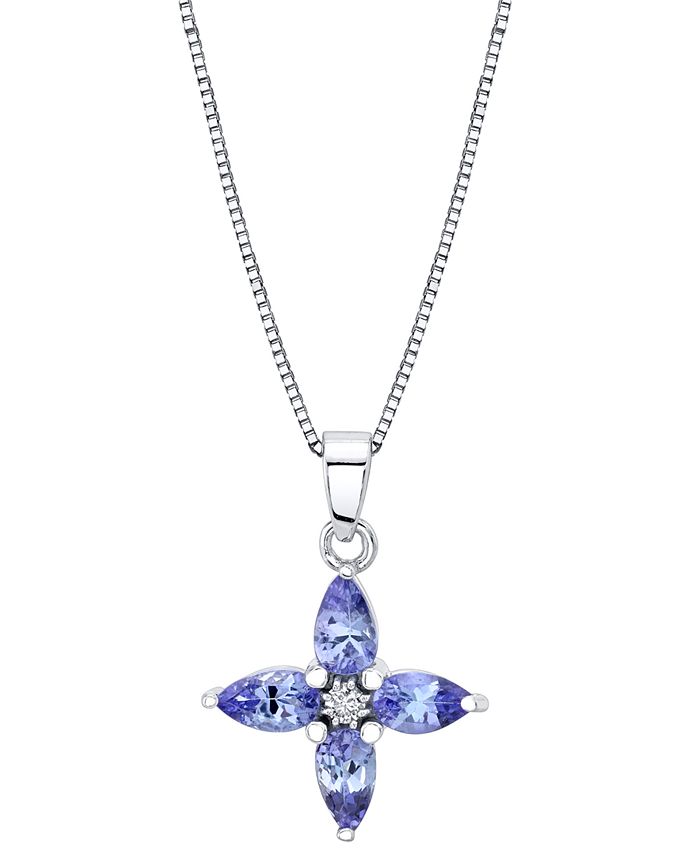 Macys tanzanite new arrivals necklace