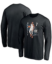 Men's Kevin Durant Black Brooklyn Nets Pick and Roll Long Sleeve T-shirt