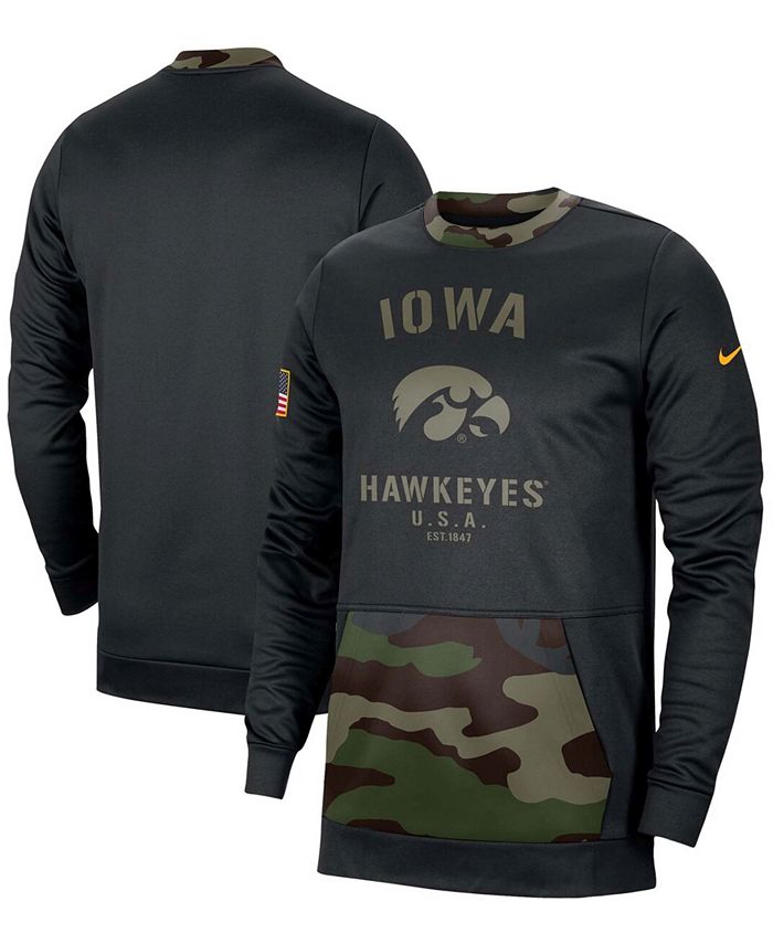 Nike Men s Black and Camo Iowa Hawkeyes Military Appreciation