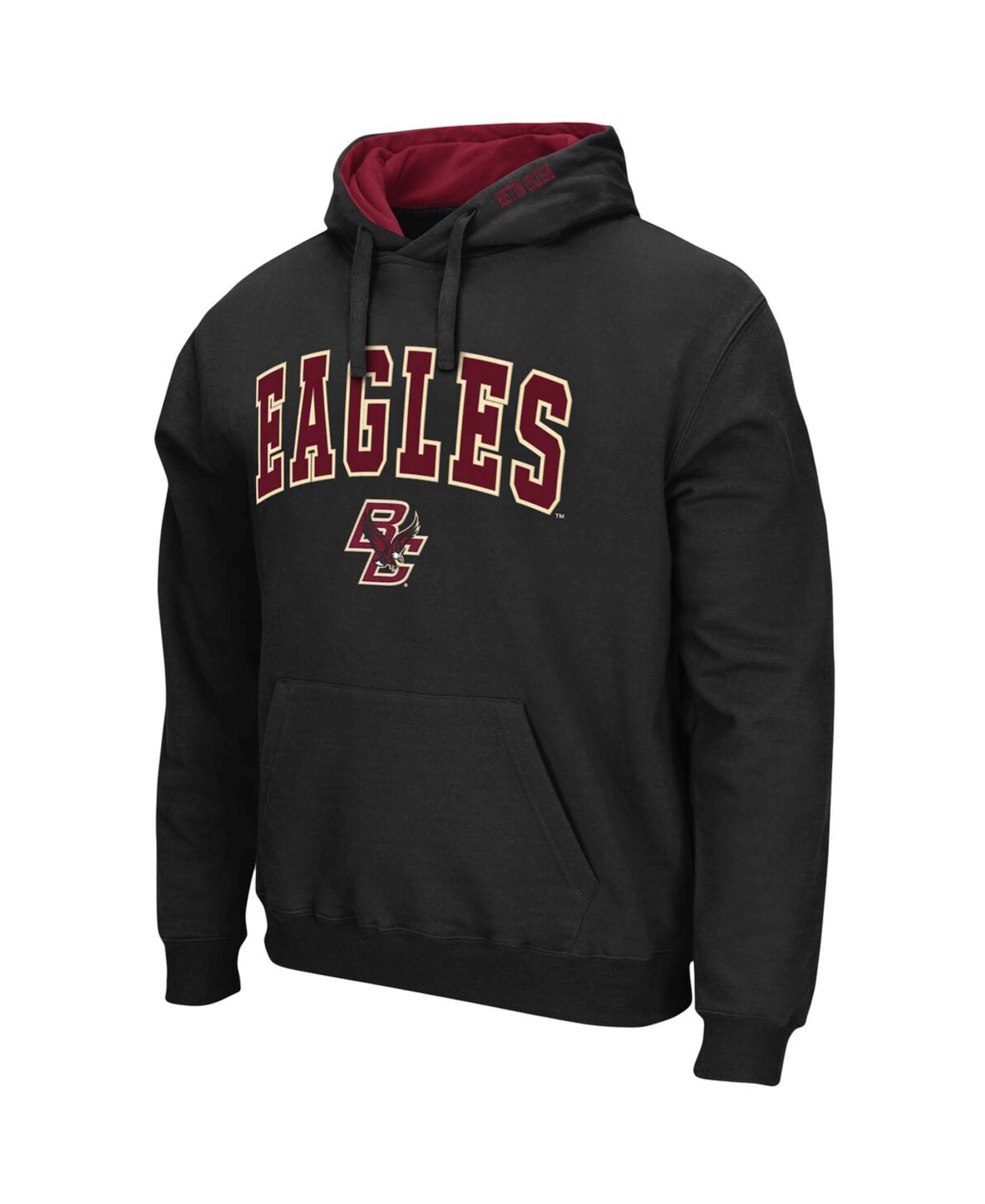 Colosseum Men's Gold Boston College Eagles Arch And Logo Pullover Hoodie In Gold