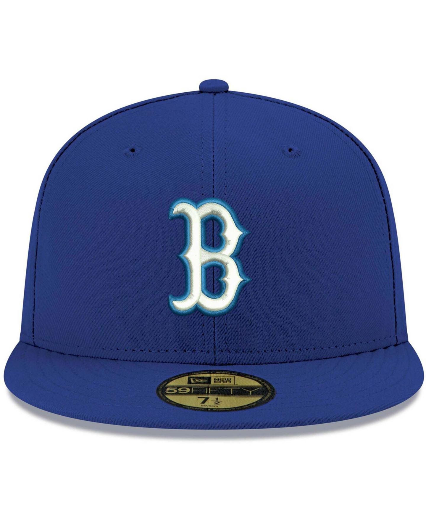 Мужская бейсболка New Era 59FIFTY Boston Red Sox с логотипом, Royal/White — фото 3