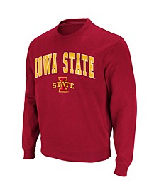 Men's Cardinal Iowa State Cyclones Arch Logo Crew Neck Sweatshirt