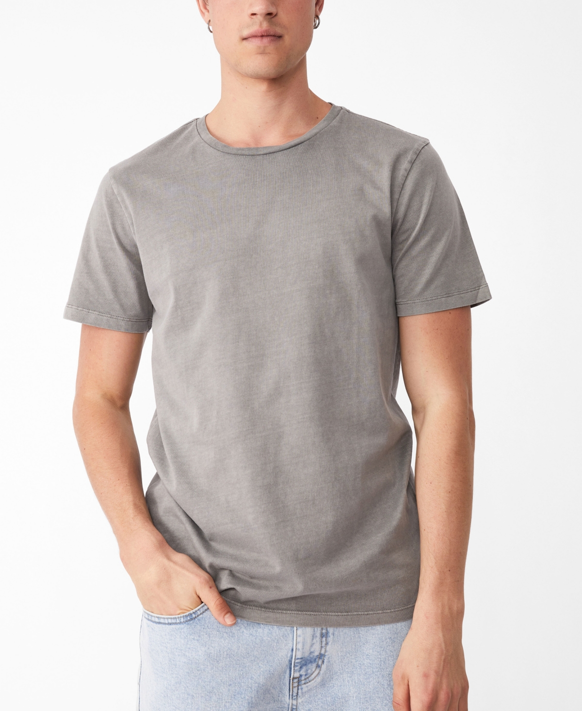Men's Regular Fit Crew T-Shirt - Slate Stone