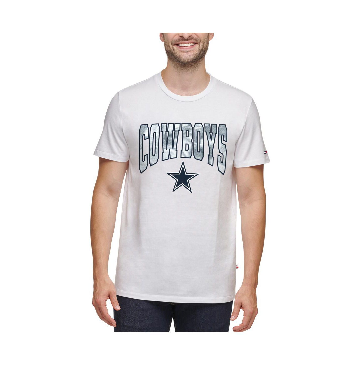 Мужская футболка Tommy Hilfiger White Dallas Cowboys Embroidered Patch — фото 1