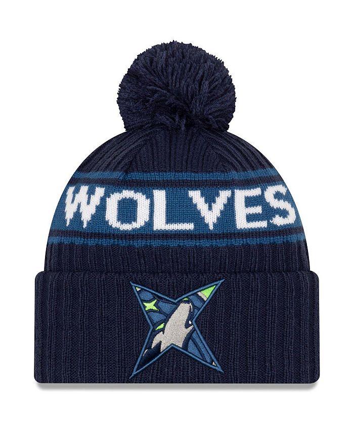 New Era Men's Navy Minnesota Timberwolves 2021 NBA Draft Cuffed Knit