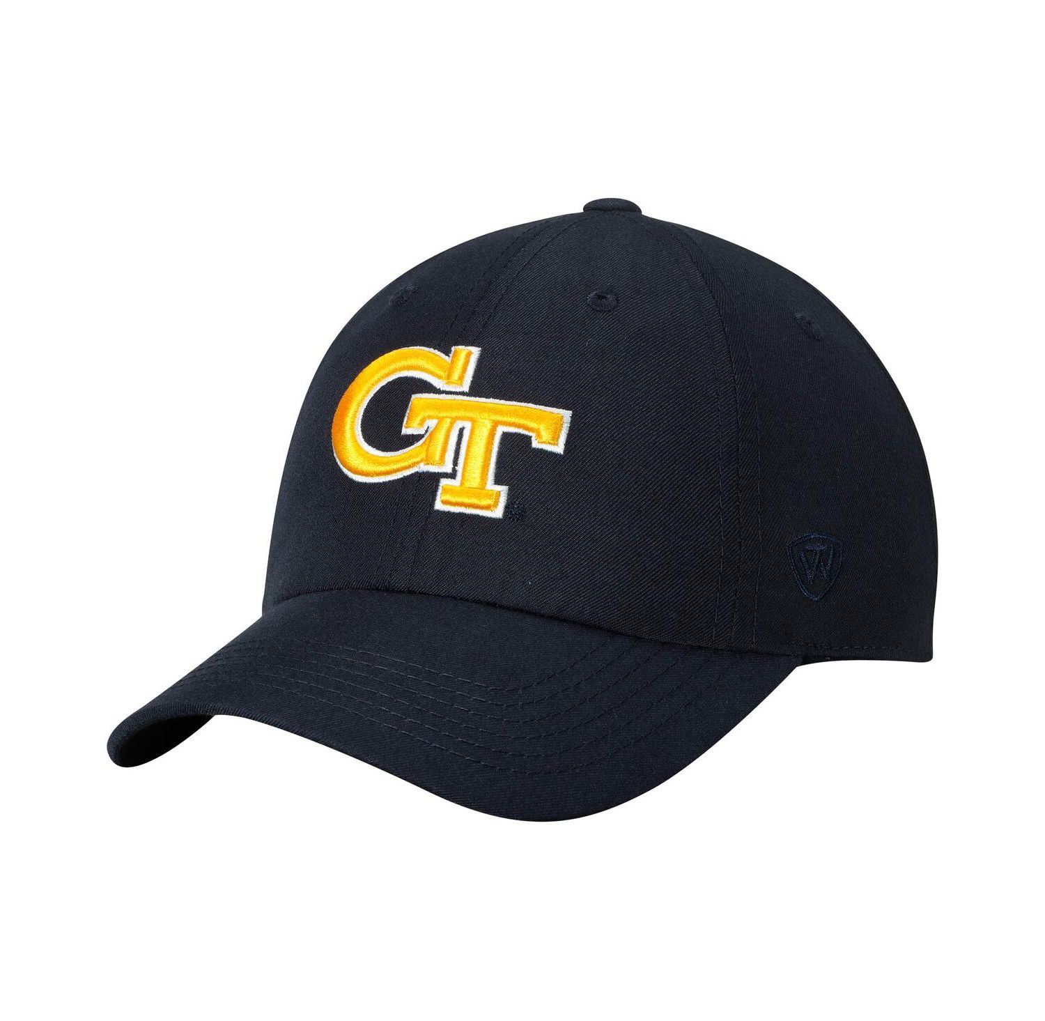 Men's Navy Georgia Tech Yellow Jackets Primary Logo Staple Adjustable Hat