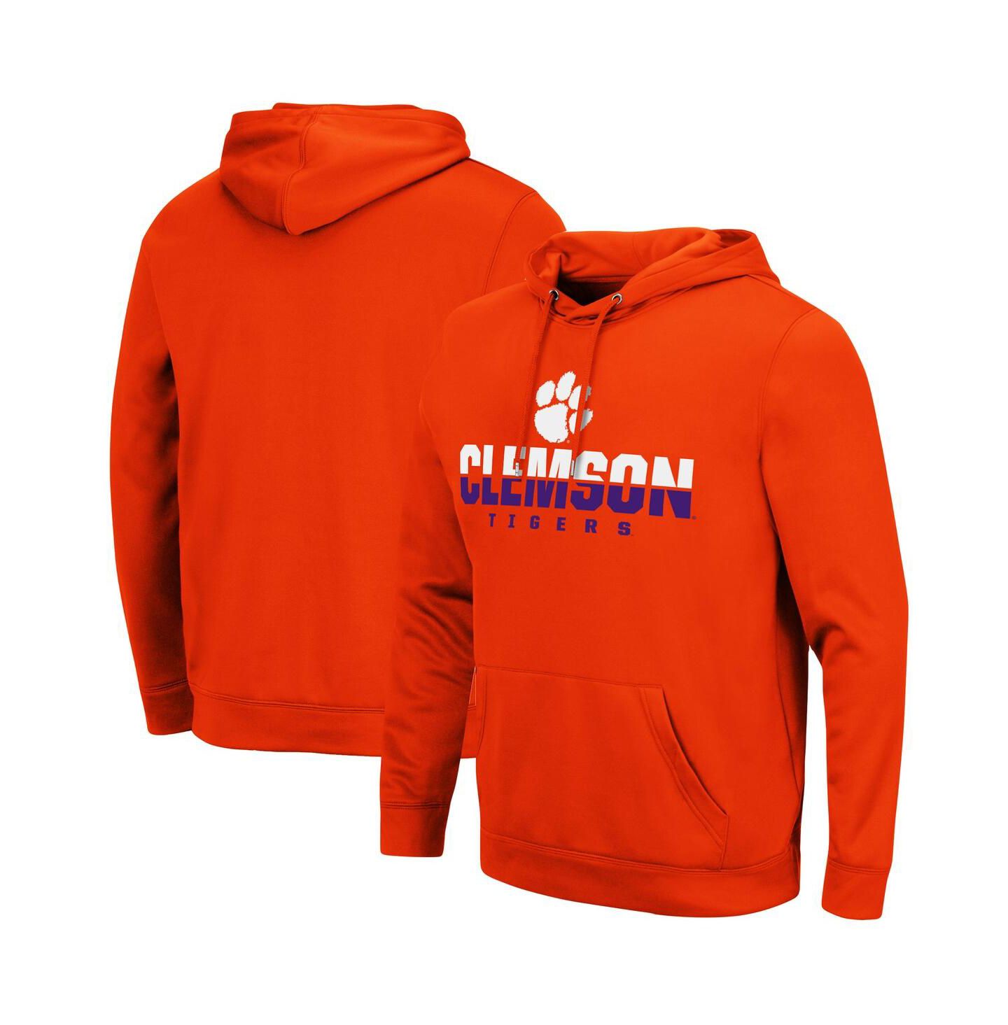 Мужское худи Colosseum Clemson Tigers Lantern Pullover, цвет: Оранжевый — фото 1