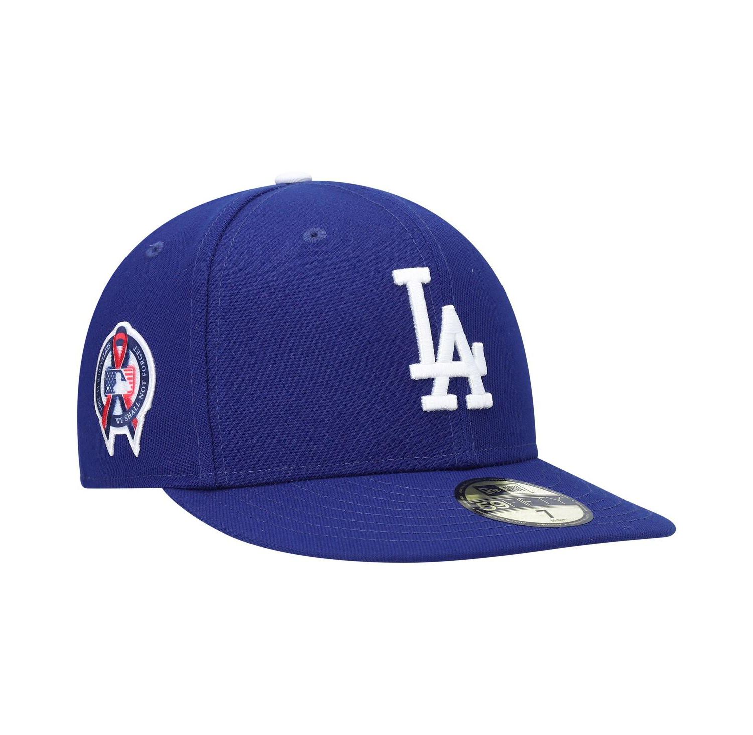 Men's Royal Los Angeles Dodgers 9/11 Memorial Side Patch 59FIFTY Fitted Hat