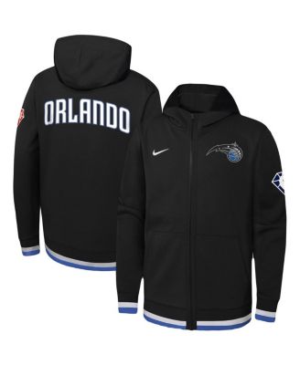 Big Boys and Girls Black Orlando Magic Logo Showtime Performance Full Zip Hoodie Macy s