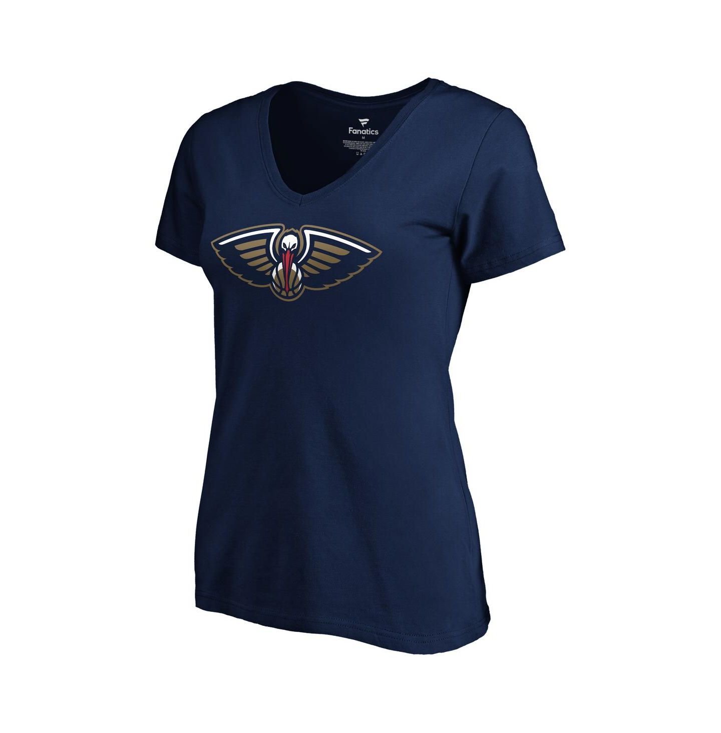 Женская футболка Fanatics Zion Williamson Navy New Orleans Pelicans 2019 Nba Draft Playmaker Name & Number V-Neck — фото 3