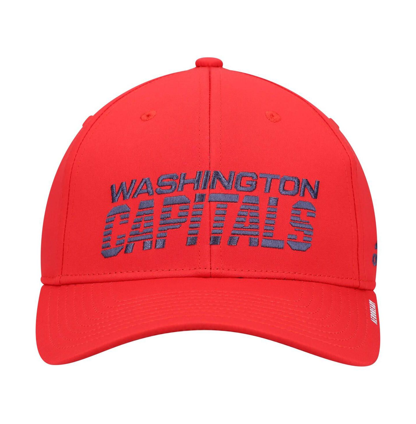 Мужская кепка adidas Red Washington Capitals 2021 Locker Room Aeroready Flex Hat — фото 3
