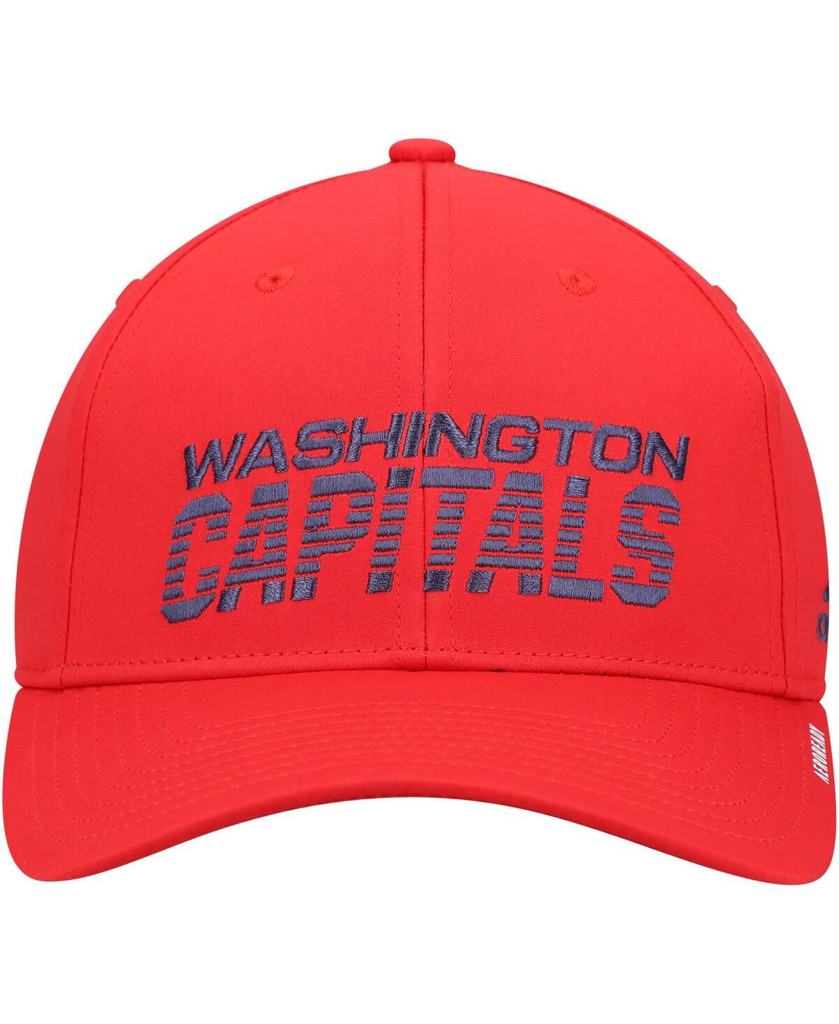 Men'sWashington Capitals 2021 Locker Room Aeroready Flex Hat - Red