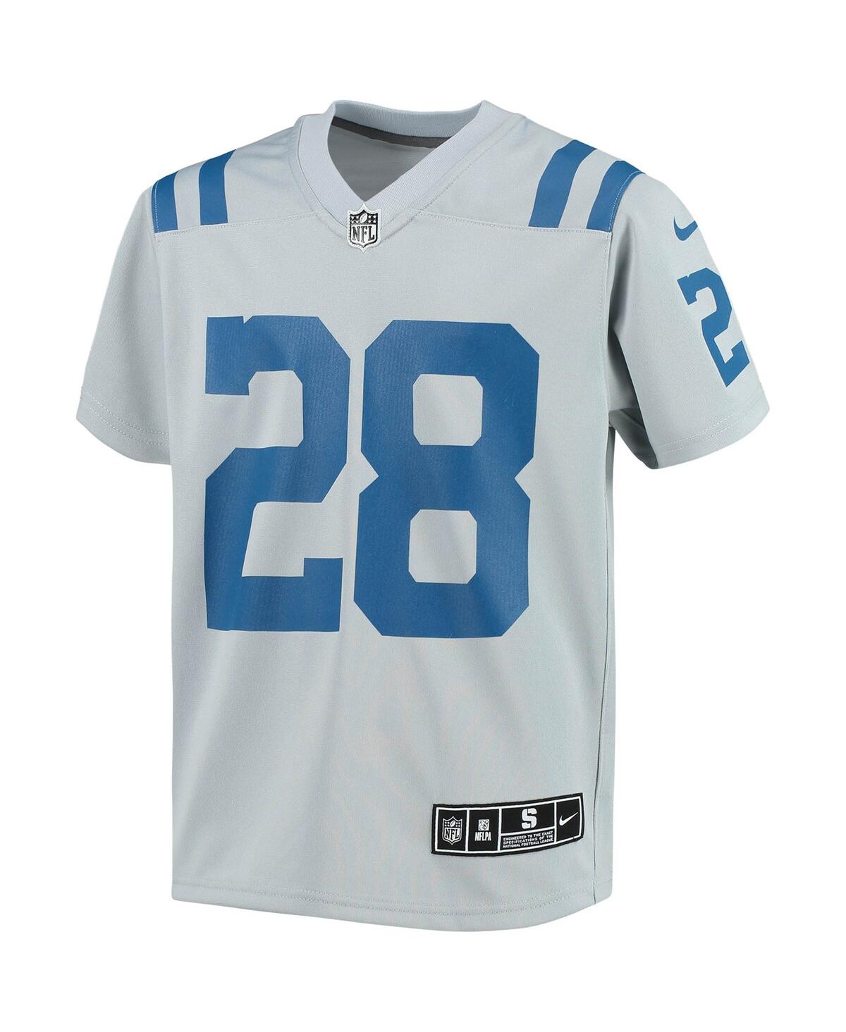 Big Boys Jonathan TaylorIndianapolis Colts Inverted Team Game Jersey - Gray