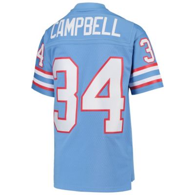 Big Boys and Girls Earl Campbell Light Blue Houston Oilers 1980 Gridiron Classic Legacy Retired Player Jersey