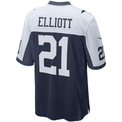 Nike Men's Ezekiel Elliott Navy Dallas Cowboys Alternate Game Team ...