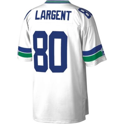 Men's Steve Largent White Seattle Seahawks Legacy Replica Jersey