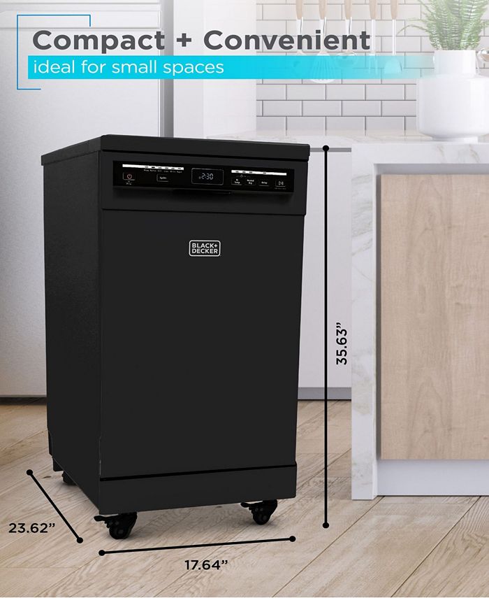 Black & Decker 18" Portable Dishwasher Macy