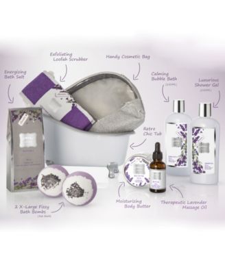Lovery 9 Piece Lavender and Jasmine Relax Body Care Gift Set