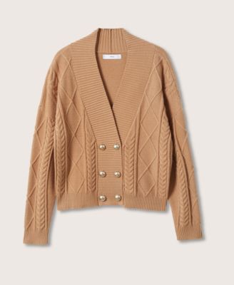 mango camel coatigan