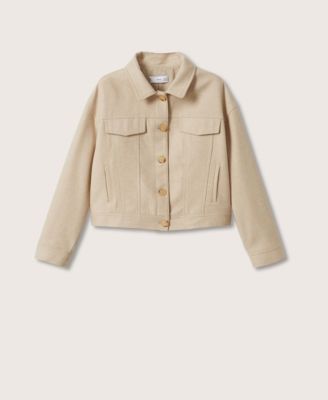 mango buttoned wool jacket