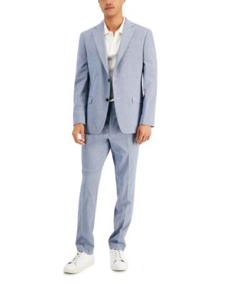 macy's alfani grey suit