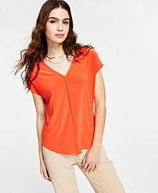 Seamed V-Neck Top, Created For Macy's