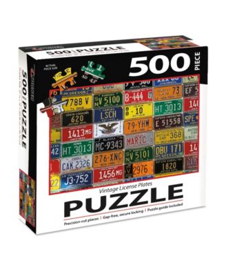 Lang - Vintage License Plates   500  Pc Puzzle
