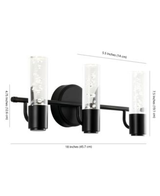Bolha 3-Light Minimalist Modern Bubble Integrated LED Vanity Light