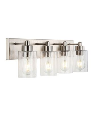 Irving 3-Light Seeded Modern Contemporary LED Vanity Light