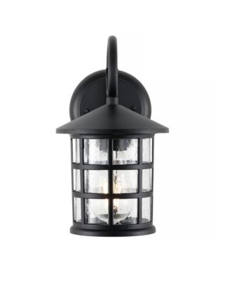 Cadiz 1-Light Cottage Rustic Scrolled Lantern LED Outdoor Lantern, Set of 2