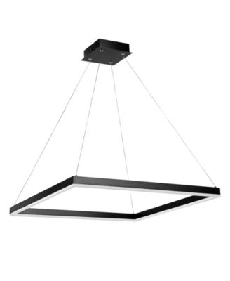 Nero Square Contemporary Modern Integrated LED Pendant Light