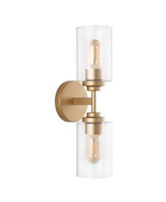 Giles 2-Light Farmhouse Industrial Iron Cylinder LED Sconce