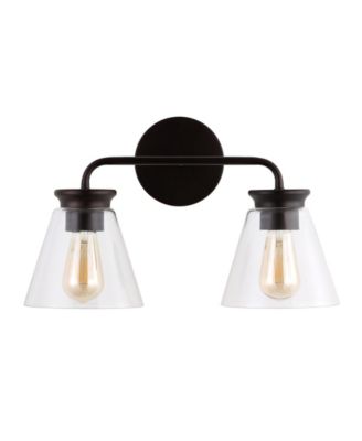 Kondo 2-Light Modern Farmhouse Iron LED Vanity