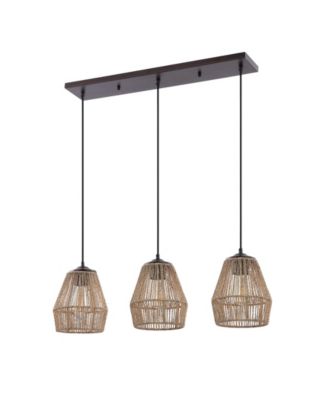Ibiza Island 3-Light Bohemian Coastal LED Pendant